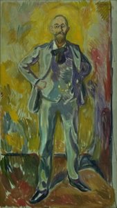ダニエル・ジェイコブソン教授の肖像 作： Edvard Munch