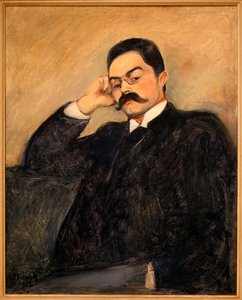 トール・ルットケン（1863-1913）の肖像 - エドヴァルド・ムンク（1863-1944）の絵画、油彩・キャンバス 作： Edvard Munch