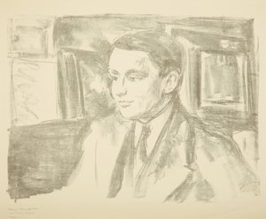 ヴォルフガング・グルリットの肖像、1912年。 作： Edvard Munch