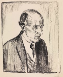 作曲家フレデリック・ディーリアスの肖像 1862～1934 年、1920 年。 作： Edvard Munch