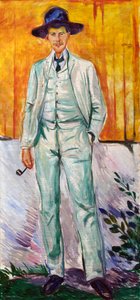 画家ルートヴィヒ・カルステンの肖像 作： Edvard Munch