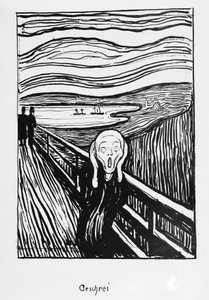 悲鳴 作： Edvard Munch