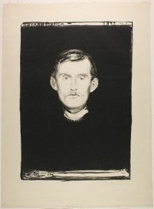 自画像 作： Edvard Munch