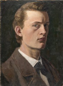 自画像 作： Edvard Munch