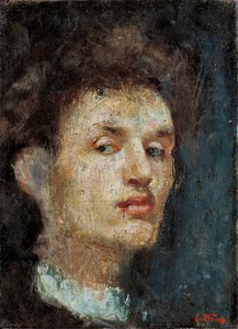 自画像 作： Edvard Munch