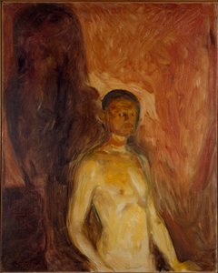 地獄の自画像 エドヴァルド・ムンク（1863-1944）作 1895年頃日です。81,5x65,5 cm Oslo, Kommunes Kunstsamlinger Munch-Museet (Musee Munch) 作： Edvard Munch