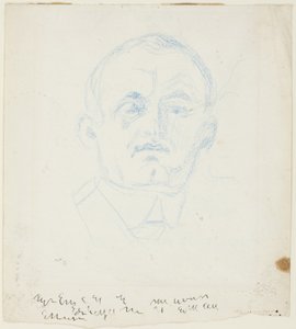 自画像 作： Edvard Munch