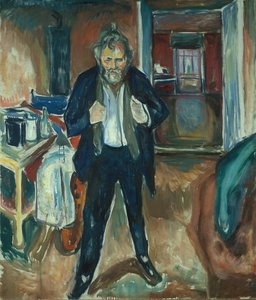 眠れない夜。内乱の自我 作： Edvard Munch