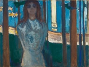 夏の夜。声。 1896 作： Edvard Munch