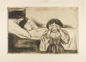 亡き母と子 作： Edvard Munch