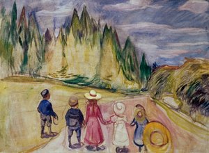 おとぎ話の森 作： Edvard Munch
