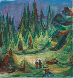 おとぎ話の森 作： Edvard Munch