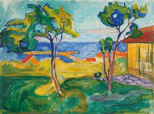 アスガルドストランドの庭 作： Edvard Munch