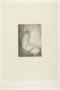 窓際の少女 作： Edvard Munch