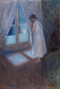 窓際の少女 作： Edvard Munch