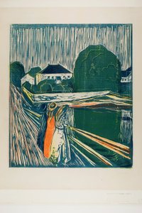 橋の上の少女たち 作： Edvard Munch