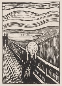 悲鳴 作： Edvard Munch