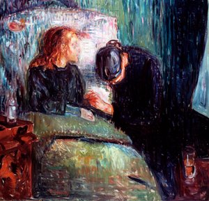 病気の子供、1907 作： Edvard Munch