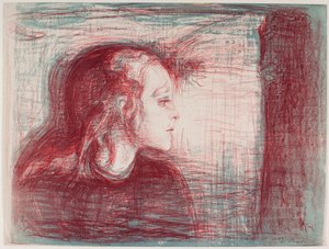 病気の子供I 作： Edvard Munch