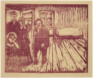 死の匂い 作： Edvard Munch