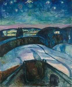 星空の夜 作： Edvard Munch