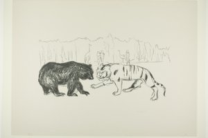 虎と熊 作： Edvard Munch