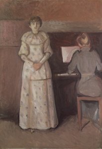 二人の姉妹、RagnhildとDagny Juel 作： Edvard Munch