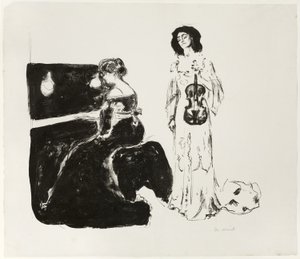 ヴァイオリンコンサート 作： Edvard Munch