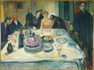 ボヘミアンの結婚式、1925-1926 作： Edvard Munch