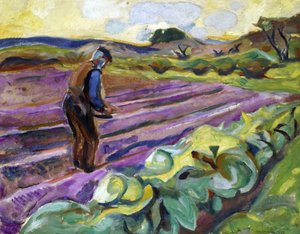 種をまく人 - エドヴァルド・ムンクの絵画 (1863-1944) 作： Edvard Munch