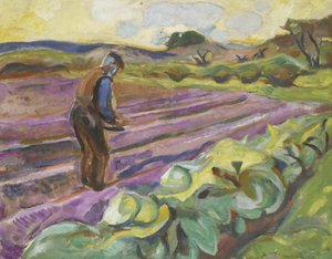 種まき、1913 作： Edvard Munch