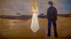 二人の人間 (一匹狼) 作： Edvard Munch