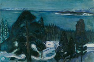 冬の夜 作： Edvard Munch
