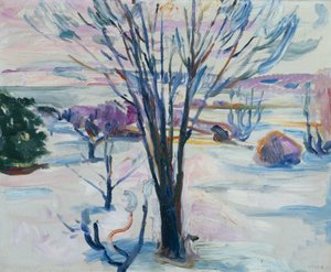 Jeloya からの冬の風景 作： Edvard Munch