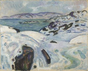フィヨルドの冬 作： Edvard Munch