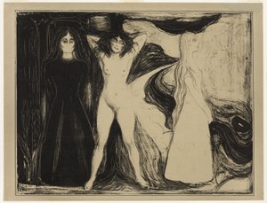 女（スフィンクス） 作： Edvard Munch