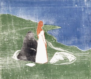 海岸の女性 作： Edvard Munch