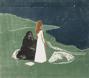 海辺の女たち；Frauen am Meeresufer 作： Edvard Munch