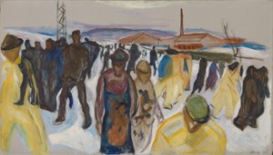 帰宅する労働者 作： Edvard Munch