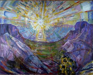 太陽 作： Edvard Munch