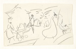 長い線画の構図検討 作： Edvard Weie