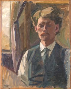 自画像 作： Edvard Weie