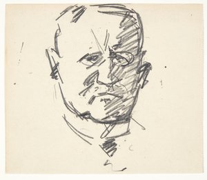 教授、MD の肖像画の研究。 カール・ローレンツェン (1860-1932) 作： Edvard Weie