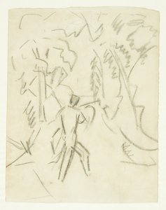 絵画フォーンとニンフの下書き 作： Edvard Weie