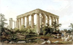 ジュピター・パンヘレニオス神殿、フレデリック・クリスチャン・ルイスが彫った「ギリシャの景色」の第5部の27枚目。