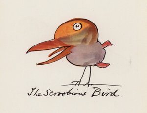 エドワード・リア、The Bird Book: The Scroobious Bird (color litho)