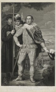 クリストファー・コロンブスの着陸、デビッド・エドウィン（1776-1841）によって刻まれた 作： Edward (after) Savage