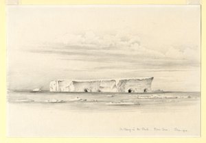 パックのバーグ、ロス海、1910 作： Edward Adrian Wilson