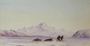 北極圏の風景（水彩・紙 作： Edward Adrian Wilson