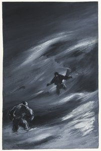 吹雪に巻き込まれて 作： Edward Adrian Wilson